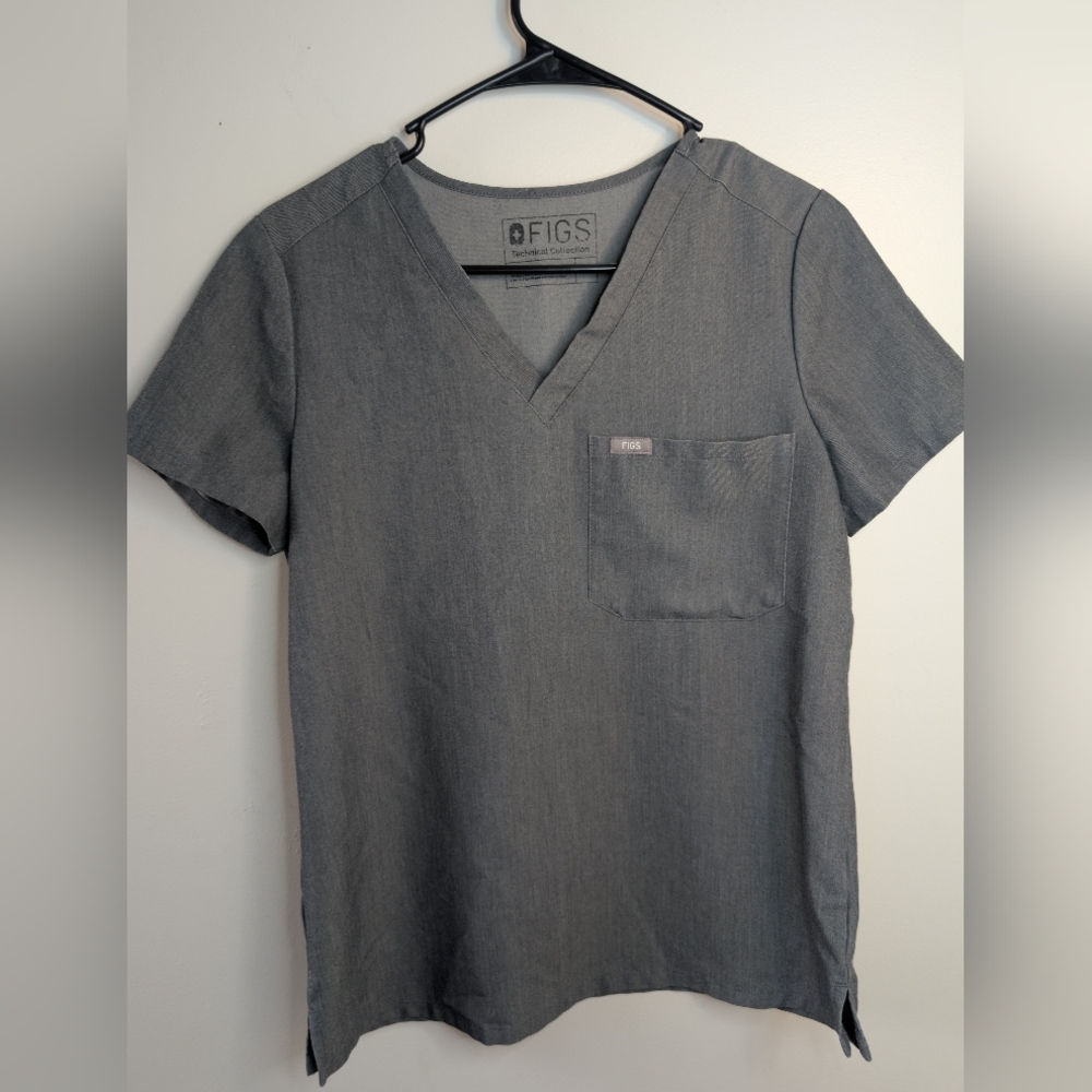 Figs Gray Short Sleeve Tee for Medical Professionals Size XS